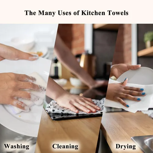 Miniatura 6 de Juego de 4 toallas de cocina para mujeres y hombres, toallas de mano para perros, toallas de cocina para hornear, regalos para amantes