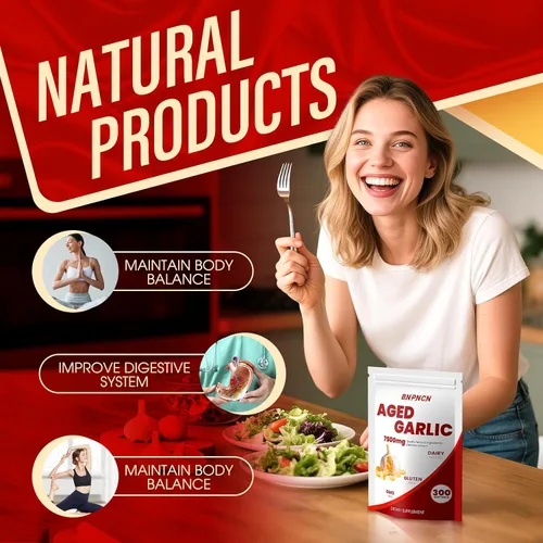 Miniatura 8 de Extracto de ajo envejecido inodoro 7500 mg, sin OMG, sin gluten Apoya la salud inmune Bulbo Allium Sativum cultivado Potente suplemento
