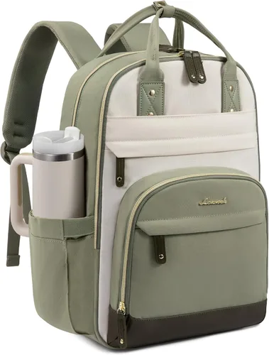 Miniatura 12 de LOVEVOOK Mochila para mujer, mochila para laptop de 15.6 pulgadas, mochilas escolares, bolsa antirrobo, bolsa antirrobo impermeable