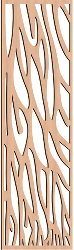 Miniatura 46 de 9 3/8"W x 24 3/8"H x 1/4"T Bristol Decorativos Paneles de Pared de Madera Calado, Cereza