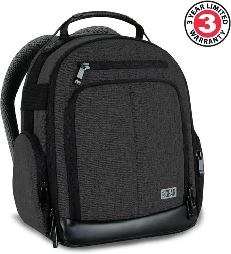 Miniatura 5 de USA Gear Mochila compacta para drones – Funda para dron cuadricóptero RC compatible con DJI Mini 4K, DJI Mini 3, AVIALOGIC, Controller y más Negro