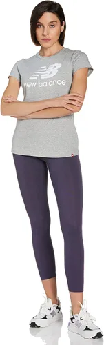 Miniatura 5 de New Balance Women's Nb Essentials Stacked Logo Short Sleeve 19