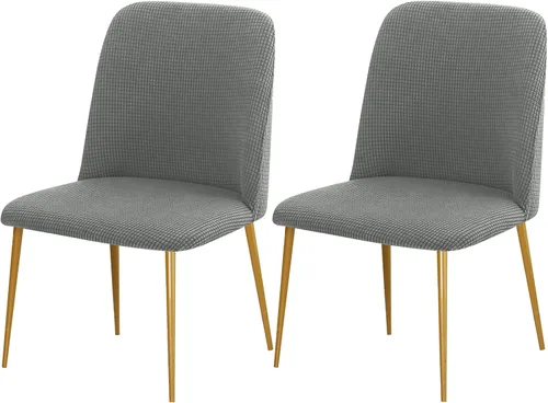 Miniatura 24 de Gollense Fundas de silla con respaldo curvado para comedor, fundas modernas de mediados de siglo, protector de asiento de silla semicírculo