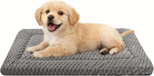 Miniatura 32 de Alfombrilla para Cama de Perro – Almohadilla de Perrera Suave y Cómoda para Jaula – Cama y Almohadilla Duradera para Perros y Gatos – Ideal para Gris
