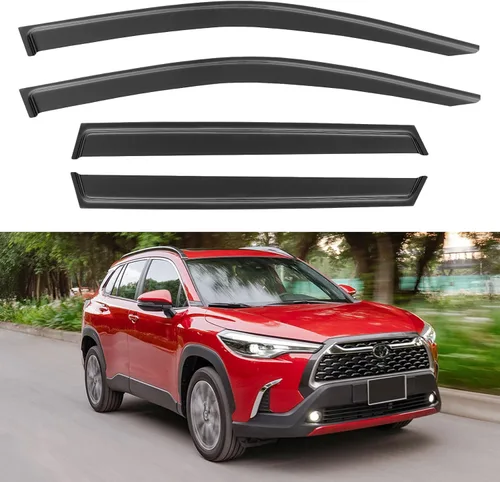 Miniatura 141 de YQAUTEC Viseras de Ventana Protectores de Lluvia para Honda Civic 2022 2023 2024 2025 2026, Deflectores de Viento de Ventilación de Ventana Fuera