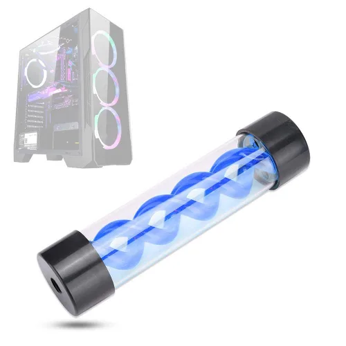 Miniatura 7 de Depósito de refrigeración por agua, kit de disipador de calor de enfriamiento rápido de 7.874 in con rosca G1/4, radiador intercambiador de calor