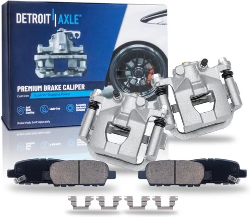 Miniatura 8 de Detroit Axle - Pinza de disco del lado del acompañante + pastillas de freno de cerámica de repuesto para Lexus HS250H Toyota RAV4 Prius V Scion xB