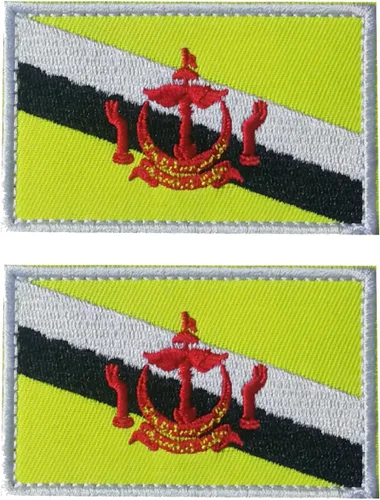 Miniatura 85 de 2 parches de bandera de Japón de AliPlus bordados tácticos militares moral parche apliques gancho y bucle