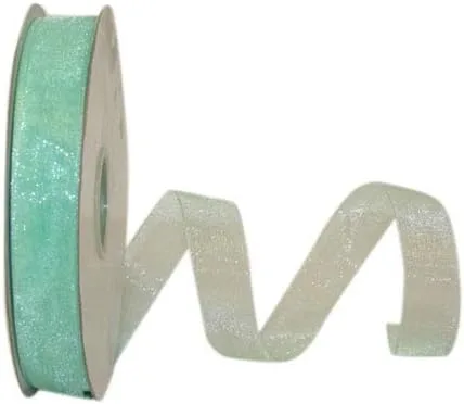 Miniatura 63 de Reliant Ribbon 25621-053-09C Cinta transparente de gasa, 1-1/2 pulgadas x 100 yardas, azul