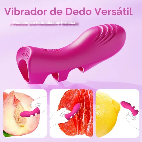 Miniatura 2 de Vibrador de dedo para adultos, juguetes sexuales para mujeres, juguetes adultos con 10 vibraciones y función de calentamiento, vibradores