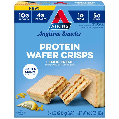 Miniatura 9 de Atkins Galletas de proteína crocantes, 305405, Peanut Butter, 1