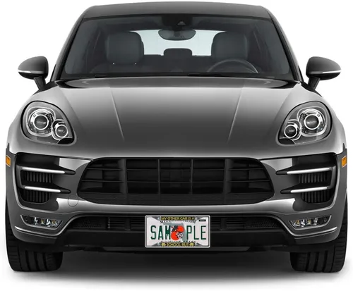Miniatura 4 de Fastasticdeals Marco de placa de metal con inserto de metal My Other Car is A School Bus B resistente a la intemperie, accesorios de coche negro
