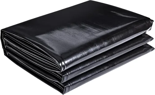 Miniatura 14 de ToLanbbt Revestimiento de estanque de 10 x 13 pies, 20 mil HDPE resistente a los rayos UV, revestimiento de estanque preformado fácil de cortar