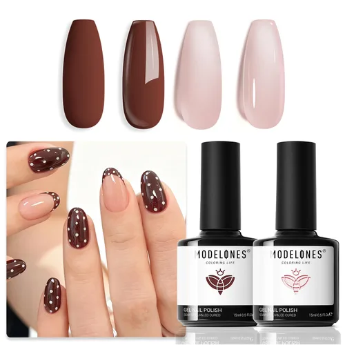 Miniatura 14 de modelones Juego de Base y Capa Superior para Esmalte de Uñas en Gel, 3 Piezas Base de Goma y Capa Superior de Gel Transparente Brillante y Mate a