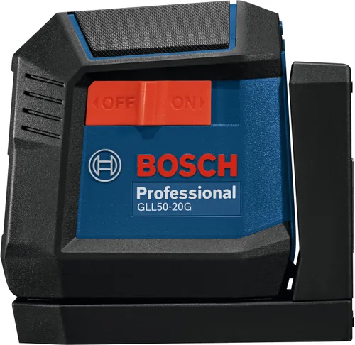Miniatura 4 de Bosch GLL50-20G - Láser autonivelante de línea cruzada de haz verde de 50 pies, incluye soporte magnético integrado, 2 baterías AA y funda blanda