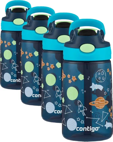 Miniatura 31 de Contigo Botella de agua con pajita para niños con tapa AUTOSPOUT de 20 onzas, arándano Azul (Arándano)