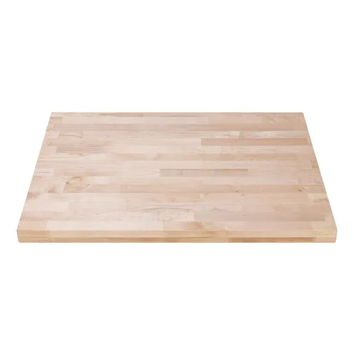 Miniatura 11 de DuraSteel Mesa de madera maciza, encimera de bloque de carnicero de 24 x 12 pulgadas, tabla de cortar de madera de losa de arce natural para mesa