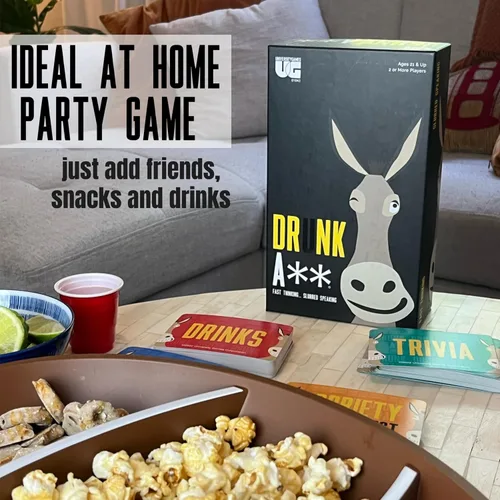 Miniatura 6 de University Games Drunk Ass Team Trivia Game, para edades de 21 años y hasta 4 o más jugadores