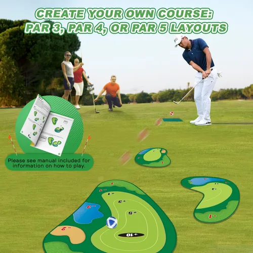 Miniatura 3 de TOY Life Alfombrilla de Juego de Golf Chipping para Interiores y Exteriores, Juegos para Adultos y Familias, Niños, Equipo de Juego al Aire Libre