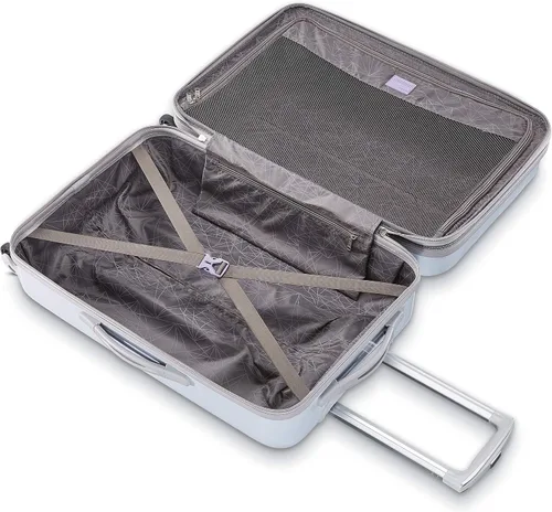 Miniatura 2 de AMERICAN TOURISTER Moonlight Hardside - Equipaje expandible con ruedas giratorias, Blanco iridiscente), 92506-8437