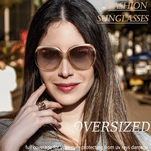 Miniatura 168 de Joopin Lentes de sol de gran tamaño para mujer, polarizados, grandes, para conducción, protección UV, grandes sombras