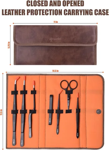 Miniatura 6 de Manjushri Pinzas para chef profesional, tijeras, alicates para hueso, juego de hornear (negro)