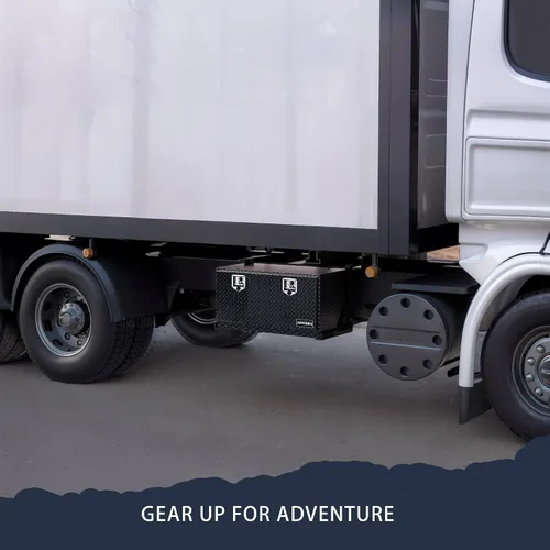 Miniatura 2 de ARKSEN - Caja de herramientas de aluminio con placa de diamante de 36 pulgadas, para camioneta, cuatrimoto, remolque, con cerradura y llave