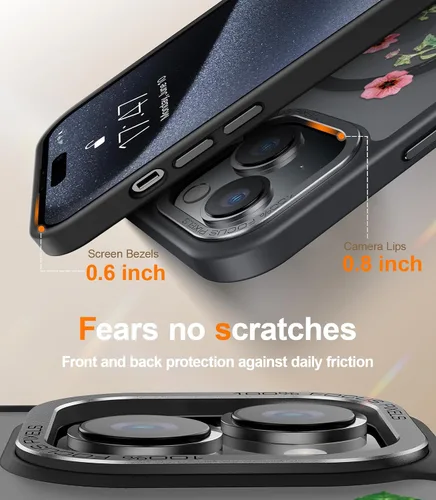 Miniatura 456 de Goodon para iPhone 15 Pro Max con protector de pantalla de privacidad, compatible con Magsafe, funda translúcida mate a prueba de golpes - Linda