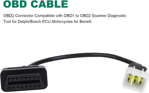 Miniatura 7 de Cable OBD apto para Delphi 6pin a 16pin adaptador de motocicleta, conector OBD2 compatible con Obd1 a Obd2 escáner herramienta de diagnóstico