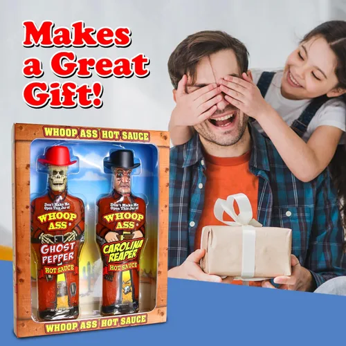 Miniatura 4 de Juego de regalo de salsa picante de pimienta fantasma y salsa picante Carolina Reaper de primera calidad, empaquetado en botellas coleccionables