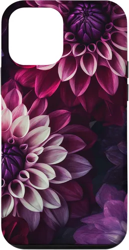 Miniatura 15 de iPhone 11 Dahlia Flower Floral Nature Garden Funda con diseño granate rosa y morado