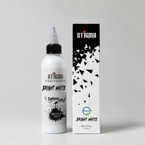 Miniatura 6 de STIGMA Tinta de tatuaje 4oz 4.1 fl oz blanco brillante USA pigmento estándar artes del cuerpo tatuaje pigmento TI952-4OZ-W