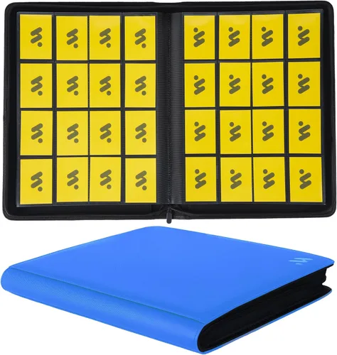 Miniatura 13 de Premium Carpeta de cartas con más de 1000 bolsillos, carpeta de álbum de 16 bolsillos para cartas coleccionables sin anillas, carpeta de bolsillo