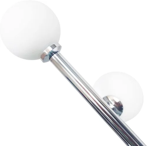 Miniatura 5 de Hsyile Lámpara de pie moderna y creativa para sala de estar, dormitorio, oficina, lámpara de pie de poste alto con globo, lámpara de árbol con Cromo