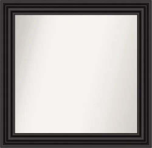 Miniatura 300 de Amanti Art Espejo personalizado, espejo de baño negro puente, espejo de pared o espejo de tocador de baño sobre el fregadero (26 x 26 pulgadas)
