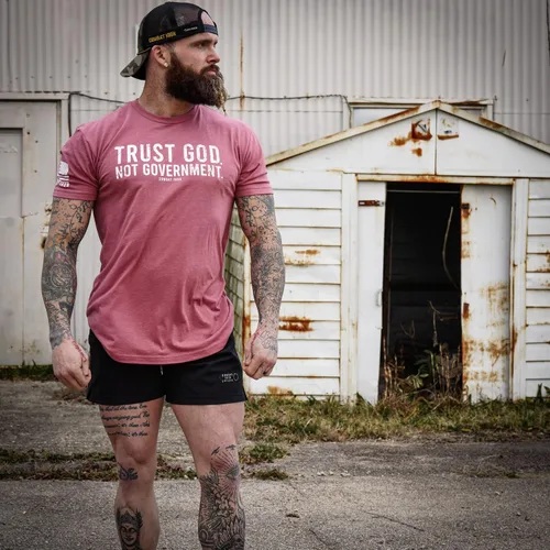 Miniatura 6 de Combat Iron Trust God Not Government - Camiseta de manga corta para hombre