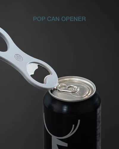 Miniatura 4 de Abrebotellas de cerveza magnético 2 en 1 para refrigerador y RV con captador de tapas, superficie de silicona suave al tacto que protege