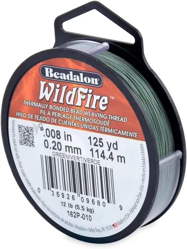 Miniatura 25 de Beadalon Wildfire Ultra - Beading Thread, Beading Supplies for Crafters, Jewelry Makers, Beaders. Braided Fishing Line