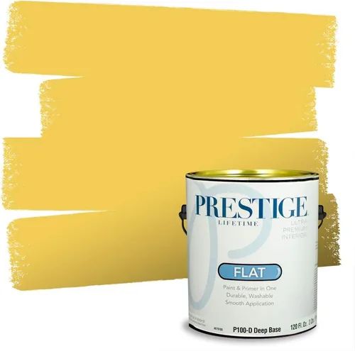 Miniatura 94 de PRESTIGE Pinturas Pintura Exterior e Imprimación En Uno, 1 Galón, Satinado, Pareja Comparable de Benjamin Moore* Amarillo* 320BM-PCM