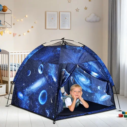 Miniatura 7 de Tienda de campaña para niños Lucky castle Playhouse para niños y niñas, tienda de campaña de cúpula fácil y divertida tienda de campaña para niños