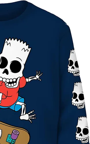 Miniatura 5 de The Simpsons Camiseta con logotipo de Krusty The Clown para hombre con logotipo de Krusty Burger