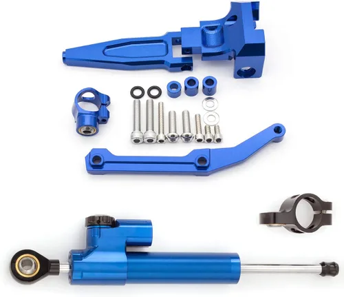 Miniatura 6 de FXCNC Amortiguador de dirección ajustable para motocicleta con kits de soporte de montaje compatible con FJ-09 / MT-09 Tracer 2015-2020