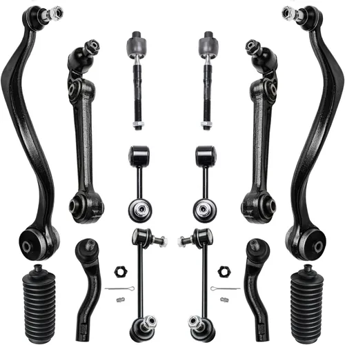Miniatura 96 de Detroit Axle - Kit de suspensión frontal de 16 piezas para RWD Chrysler 300 Dodge Charger Challenger Magnum 6 brazos de control con rótulas 2