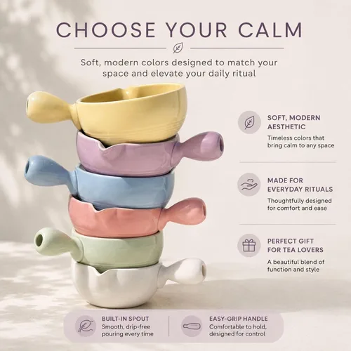 Miniatura 7 de HAPPY PATH & CO - Juego de cuencos de matcha patentado con mango y boquilla, vertido sin derrames, juego completo de matcha para principiantes