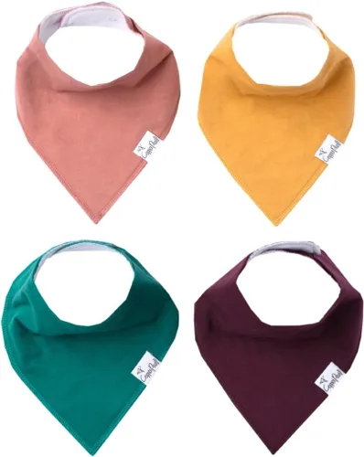 Miniatura 38 de Copper Pearl Baby Bibs 4 Pack, Printed Bandana Drool Bibs for Baby Girl & Boy, Soft Cotton Drooling Teething Bibs Claire