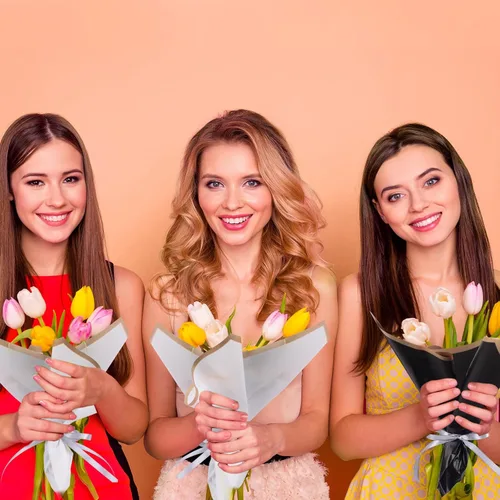 Miniatura 7 de Yahenda 420 hojas de papel de regalo de flores: papel de ramo de flores de 23 x 23 pulgadas con borde dorado, estilo coreano, para boda, despedida