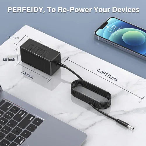 Miniatura 8 de Cable de alimentación con certificación UL para AeroGarden Bounty 100911 100912 100913 Cargador de repuesto para AeroGarden Bounty Elite 100913-BSS