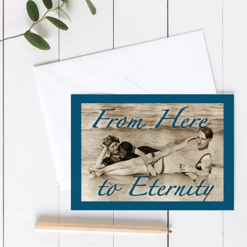 Miniatura 3 de Wright Home & Gift Here to Eternity - Tarjetas de felicitación de feliz aniversario para esposo/esposa, 1 paquete individual + 1 sobre (5 x 7)