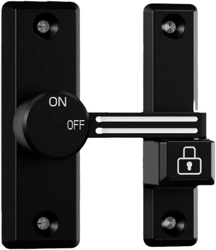 Cerradura luminosa con cierre abatible para seguridad del hogar, flexibilidad de doble propósito, apertura izquierda/derecha de 90/180 grados,