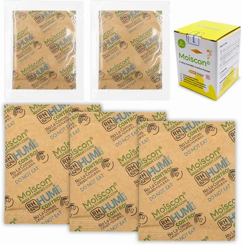 Miniatura 11 de Wisesorb Paquetes de control de humedad bidireccionales 49% para guitarras e instrumentos de madera - Absorbentes de humedad de 70g
